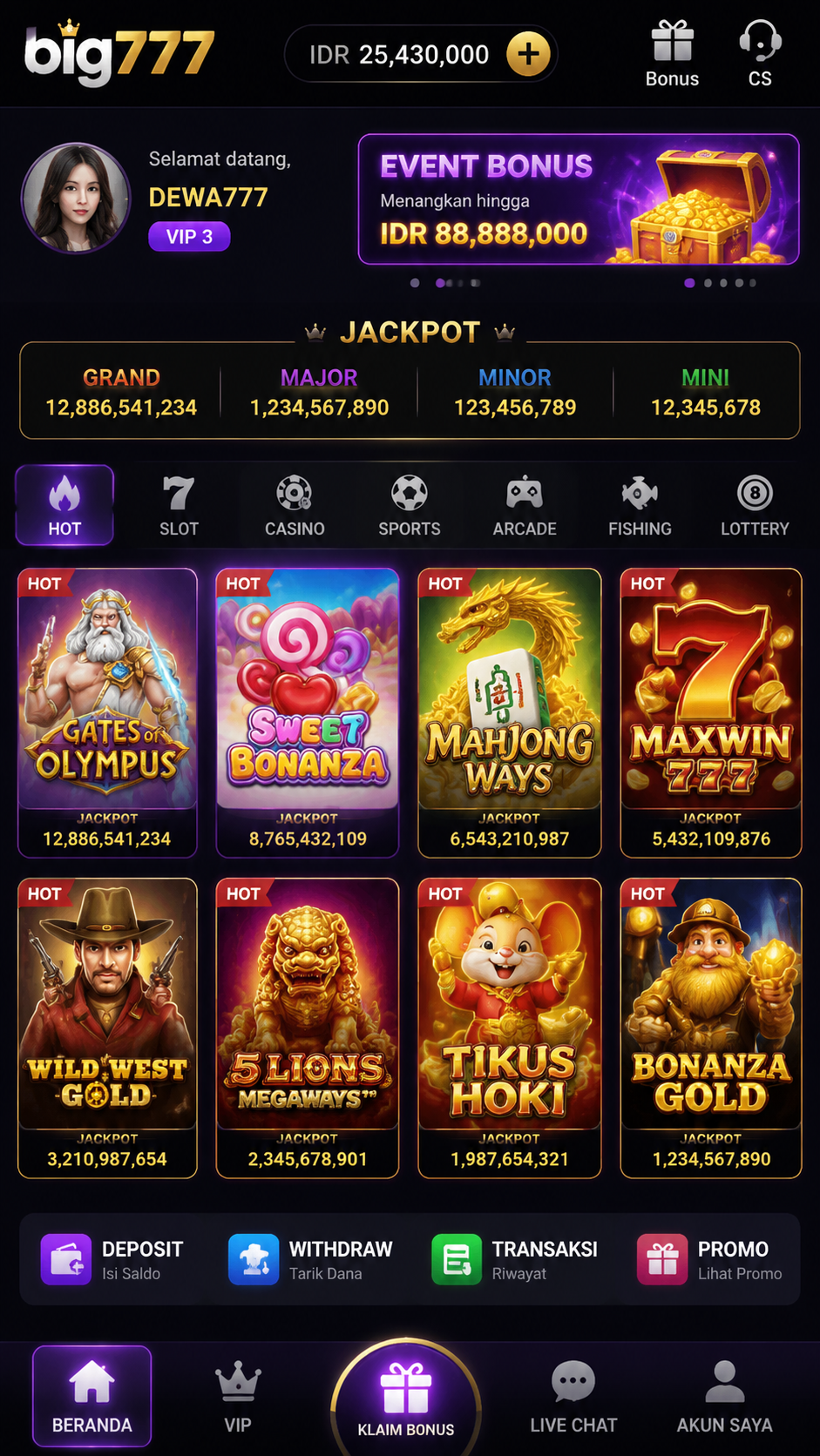 Screenshot 1 big777
